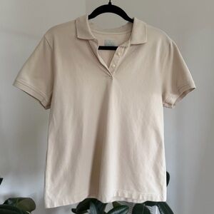 Izod Light Beige Short Sleeve Polo
